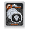 ULTRABALLS 2 Pack Cockrings by Oxballs Clear Black