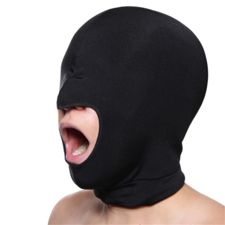 Master Series BLOW HOLE Open Mouth Black Spandex Hood