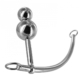 Stainless Steel DuoSphere Anal Plug and Bondage Hook